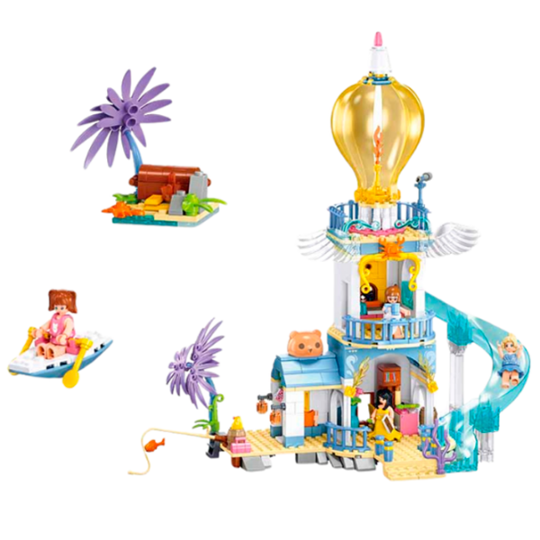 Конструктор Sluban Castle with a Slide Фиолетовый Количество деталей 404, 6+ photo 3