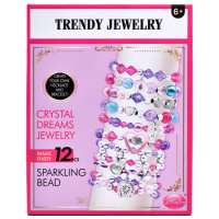 Креативный набор Essa Toys Trendy Jewelry Sparkling Bead 11575 Фиолетовый Для девочек, 6+