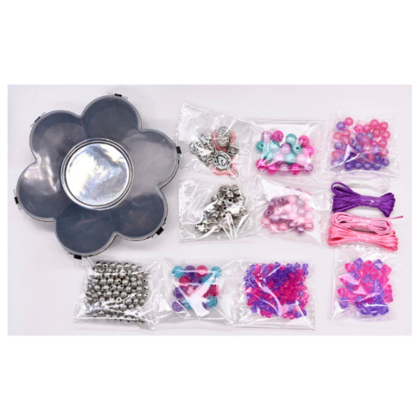 Set de creație Essa Toys Trendy Jewelry Sparkling Bead 11575 Violet Pentru fetițe, 6+ photo 2