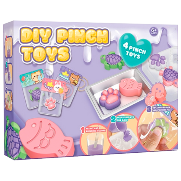 Креативный набор Essa Toys Pinch Toys Игрушки-антистресс 708B-69 Фиолетовый Для девочек, 6+ photo 1
