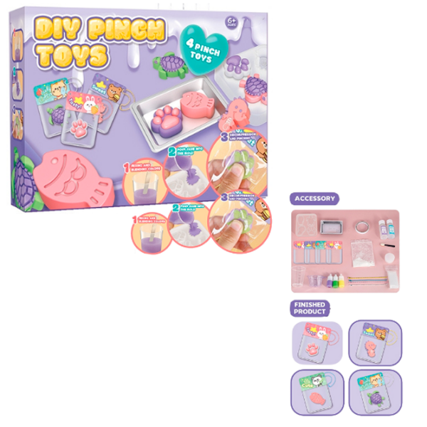 Креативный набор Essa Toys Pinch Toys Игрушки-антистресс 708B-69 Фиолетовый Для девочек, 6+ photo 3
