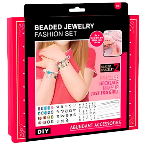 Креативный набор Essa Toys Beaded Jewelry Fashion set 762-14 Розовый Для девочек, 3+ photo 1