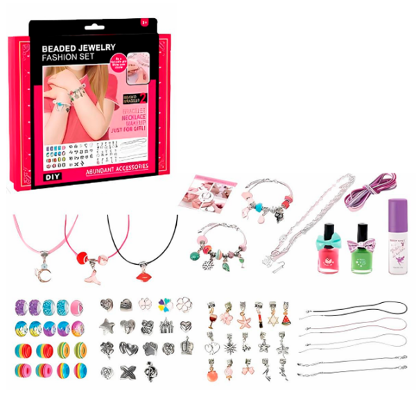 Креативный набор Essa Toys Beaded Jewelry Fashion set 762-14 Розовый Для девочек, 3+ photo 3