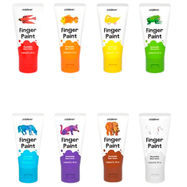 Set de creație Mideer Finger Paint Set pentru desen MD4110 Multicolor Pentru copii, 3+ photo 3