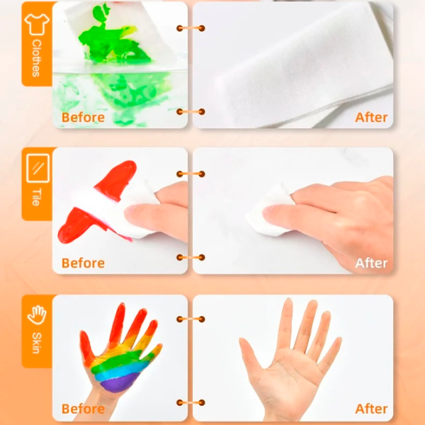 Set de creație Mideer Finger Paint Set pentru desen MD4110 Multicolor Pentru copii, 3+ photo 7