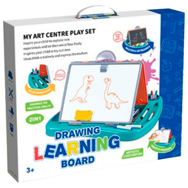 Set de creație Board Games Drawing Learning Board My Art Centre Play Set 8829 White Pentru copii, 3+ photo 1
