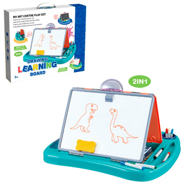 Set de creație Board Games Drawing Learning Board My Art Centre Play Set 8829 White Pentru copii, 3+ photo 2