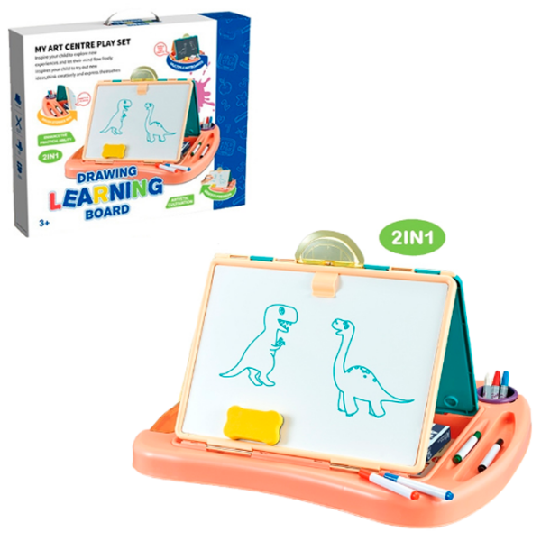 Set de creație Board Games Drawing Learning Board My Art Centre Play Set 8830 Orange Pentru copii, 3+ photo 2