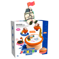 Set de creație Board Games Projection Painting Board Magical and Lovely 6637 Orange Pentru copii, 3+