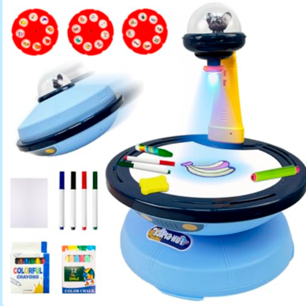 Set de creație Board Games Projection Painting Board Magical and Lovely 6636 Blue Pentru copii, 3+ photo 4
