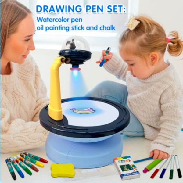 Set de creație Board Games Projection Painting Board Magical and Lovely 6636 Blue Pentru copii, 3+ photo 5