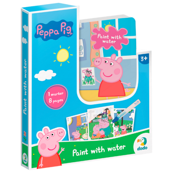 Креативный набор DoDo Peppa Pig Paint with water 200443 Синий Для детей, 3+ photo 1