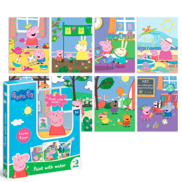 Креативный набор DoDo Peppa Pig Paint with water 200443 Синий Для детей, 3+ photo 2