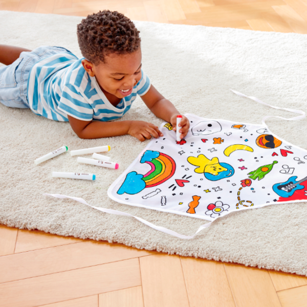 Set de creație Hape Love Play. Learn Colour Me Art Apron E2014 Blue Pentru copii, 3+ photo 8