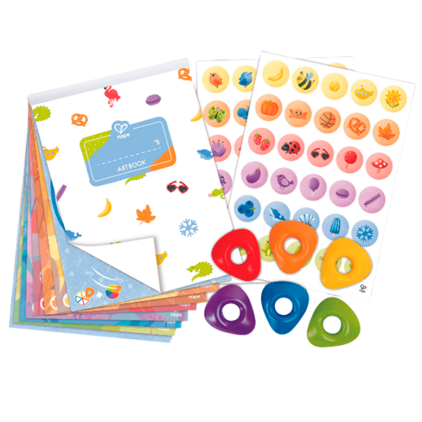 Креативный набор Hape Love Play. Learn Crayon Colouring E2004 Оранжевый Для детей, 3+ photo 3