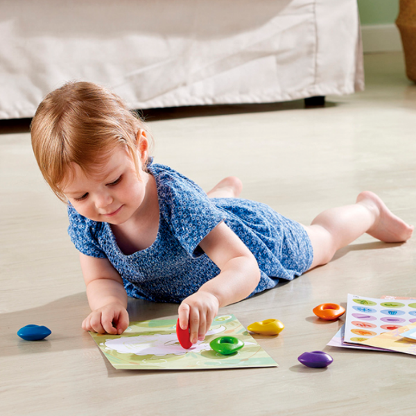 Креативный набор Hape Love Play. Learn Crayon Colouring E2004 Оранжевый Для детей, 3+ photo 4