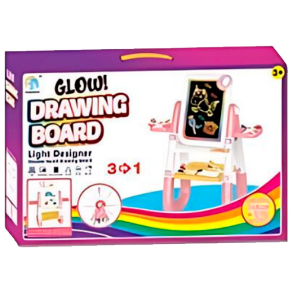 Креативный набор Essa Toys Light Designer Drawing board YM2216A Розовый Для детей, 3+ photo 1