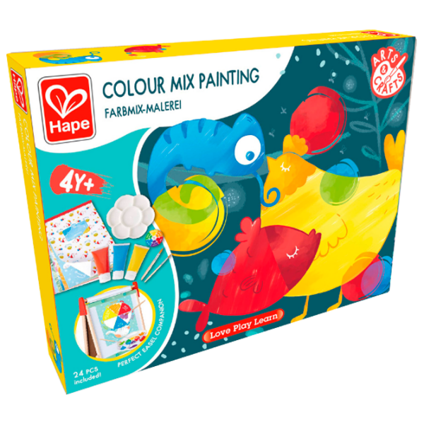 Креативный набор Hape Love Play. Learn Colour Mix Painting E1069 Разноцветный Для детей, 4+ photo 1