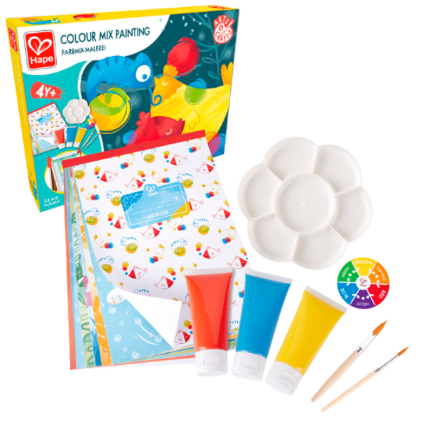 Креативный набор Hape Love Play. Learn Colour Mix Painting E1069 Разноцветный Для детей, 4+ photo 2