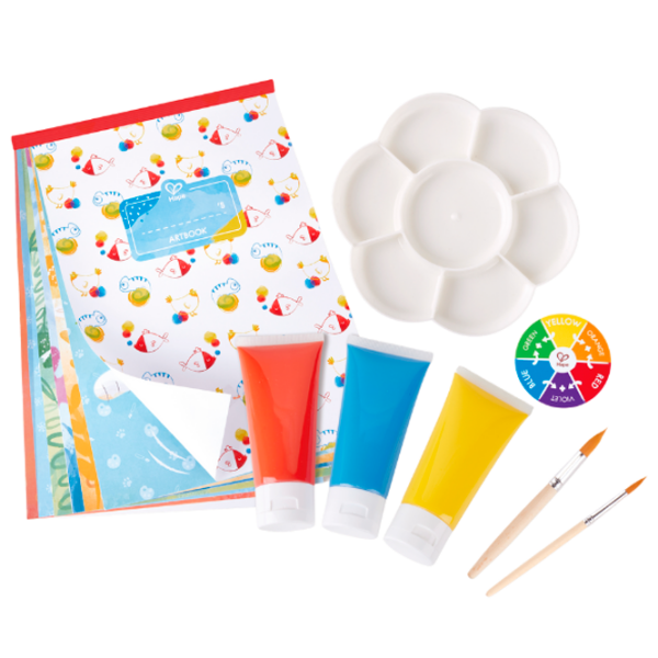 Креативный набор Hape Love Play. Learn Colour Mix Painting E1069 Разноцветный Для детей, 4+ photo 3