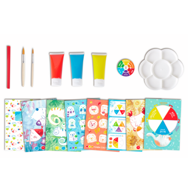 Креативный набор Hape Love Play. Learn Colour Mix Painting E1069 Разноцветный Для детей, 4+ photo 5