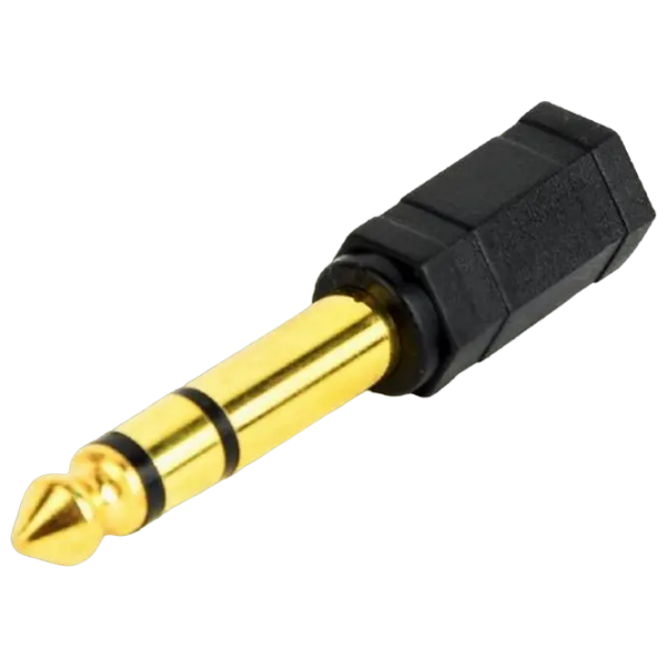 Адаптер Cablexpert A-6.35M-3.5F Черный 6.35 mm photo 2