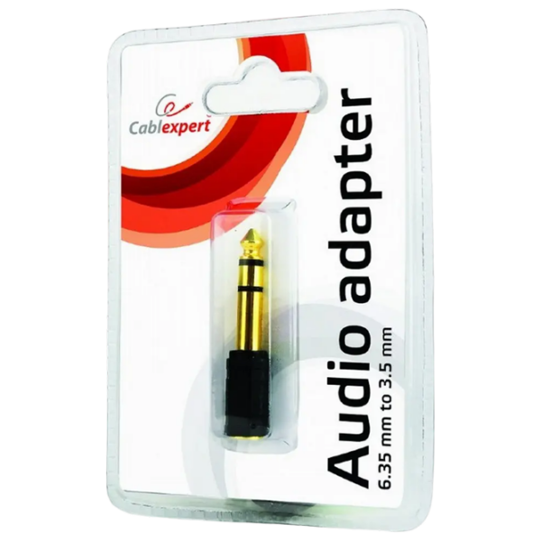 Адаптер Cablexpert A-6.35M-3.5F Черный 6.35 mm photo 4