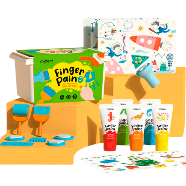 Креативный набор Mideer Finger Paint Набор для рисования пальчиками MD4219 Зеленый Для детей, 3+ photo 3