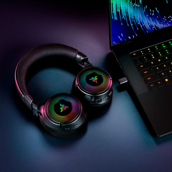 Căști Razer Kraken V4 Black Fără fir / Gaming / Over the ear photo 3