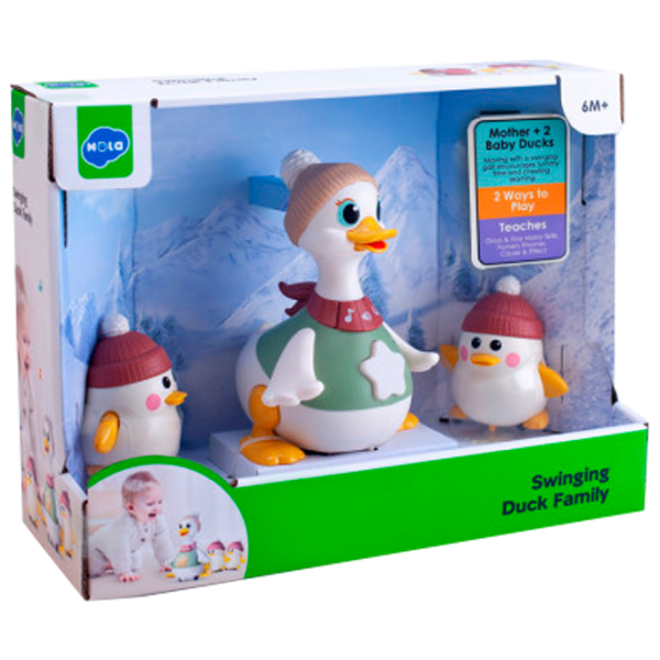 Интерактивная игрушка Hola Toys Duck Family HE9987 Белый Для детей, 6 месяцев  photo 1
