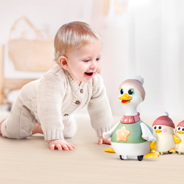 Интерактивная игрушка Hola Toys Duck Family HE9987 Белый Для детей, 6 месяцев  photo 7