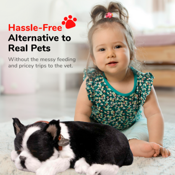 Интерактивная игрушка Perfect Petzzz Now we're huggable! Boston Terrier 91-35 Черный Универсальный, 3+ photo 7