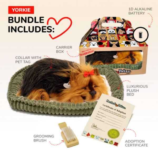 Jucărie interactivă Perfect Petzzz Now we're huggable! Yorkie Dog 91-26 Black Universal, 3+ photo 6