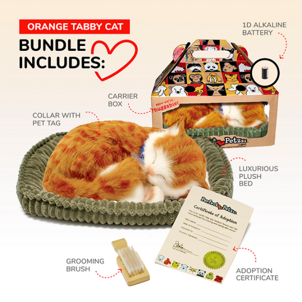Интерактивная игрушка Perfect Petzzz Now we're huggable! Tabby Cat 92-05 Оранжевый Универсальный, 3+ photo 9