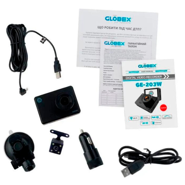 Cameră Auto Globex GE-203W + BRC-890 Black CMOS/ Black photo 9