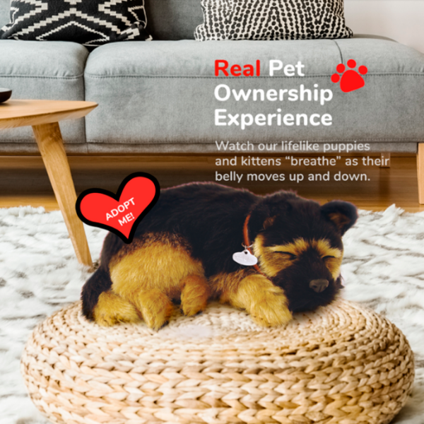 Интерактивная игрушка Perfect Petzzz Now we're huggable! German Shepherd 91-12 Черный Универсальный, 3+ photo 5