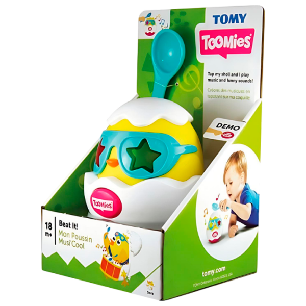 Jucărie interactivă Tomy Toomies Beat It! T72816 White Pentru copii, 18+ luni photo 1