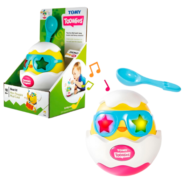 Jucărie interactivă Tomy Toomies Beat It! T72816 White Pentru copii, 18+ luni photo 3