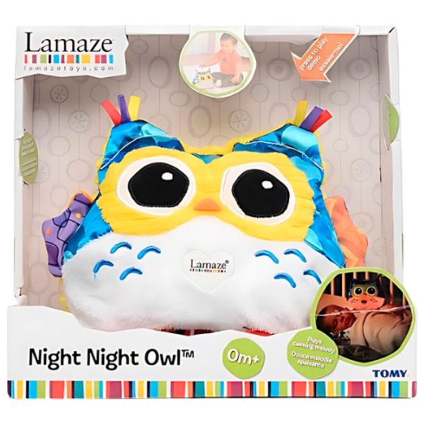 Jucărie interactivă Tomy Lamaze Night Night Owl T27163 White Pentru copii, 0+ photo 1