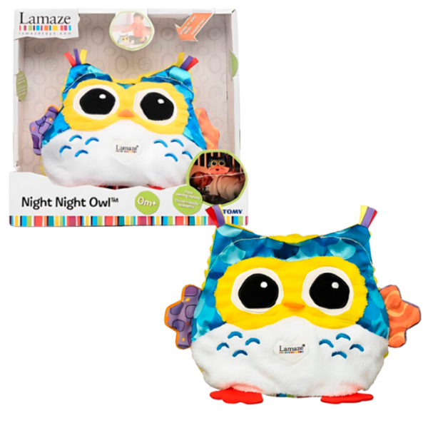 Jucărie interactivă Tomy Lamaze Night Night Owl T27163 White Pentru copii, 0+ photo 2