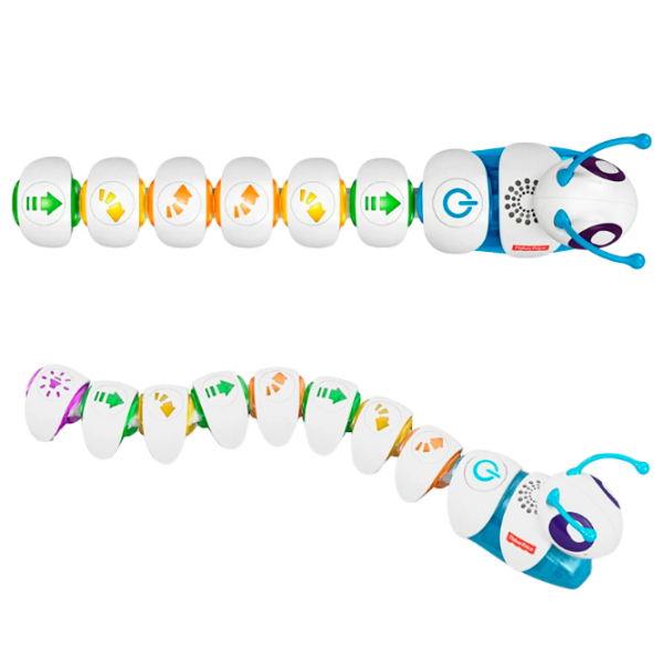 Jucărie interactivă Fisher Price Caterpillar Connect and Run K-DKT39 White Pentru copii, 3+ photo 4