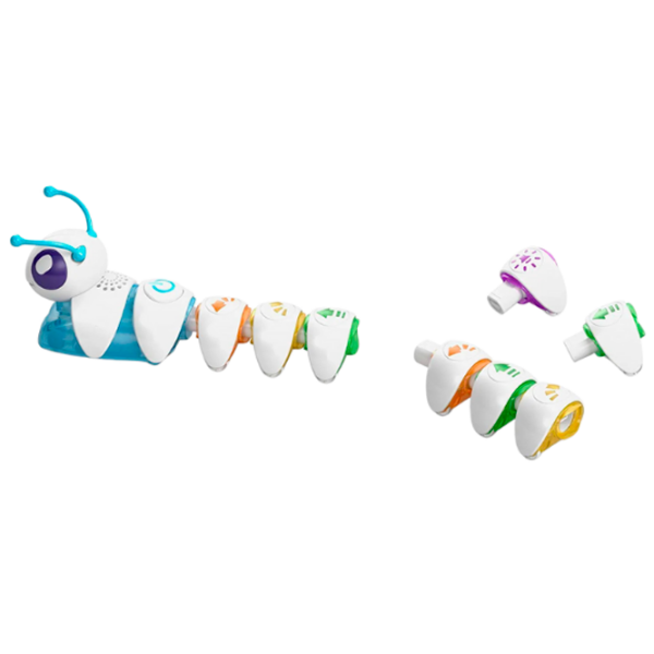Jucărie interactivă Fisher Price Caterpillar Connect and Run K-DKT39 White Pentru copii, 3+ photo 6