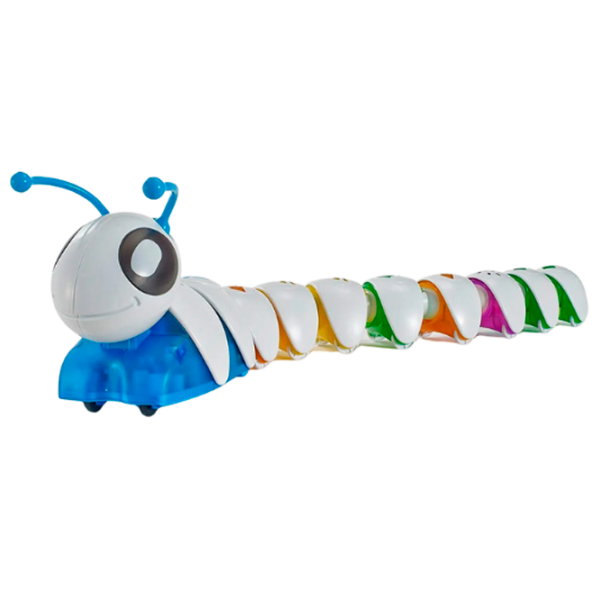Jucărie interactivă Fisher Price Caterpillar Connect and Run K-DKT39 White Pentru copii, 3+ photo 7