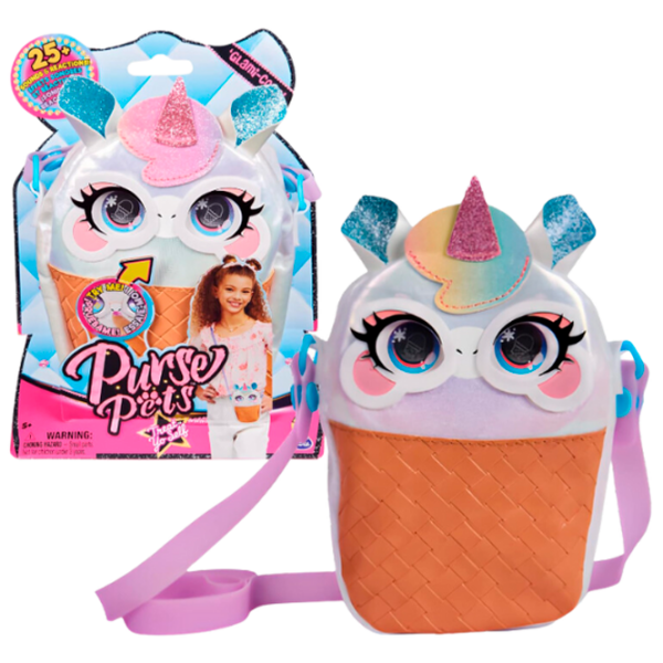 Интерактивная игрушка Spin Master Purse Pets Единорог K-6065148 Фиолетовый Для девочек, 5+ photo 3