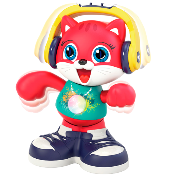 Jucărie interactivă Hola Toys Dancing cat E721 Red Pentru copii, 18+ luni photo 3