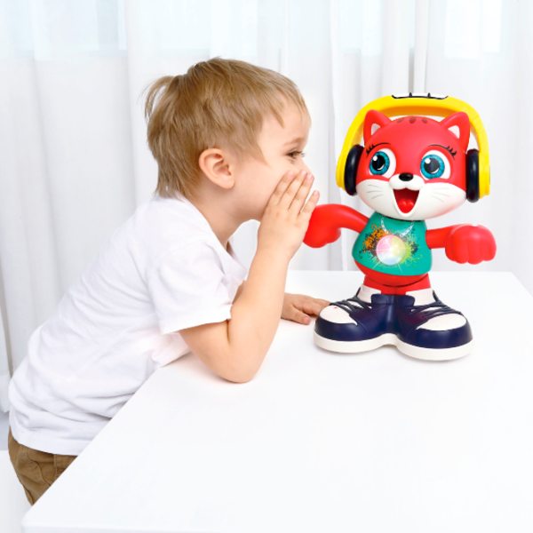 Jucărie interactivă Hola Toys Dancing cat E721 Red Pentru copii, 18+ luni photo 4