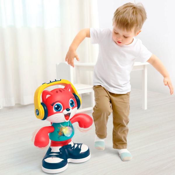 Jucărie interactivă Hola Toys Dancing cat E721 Red Pentru copii, 18+ luni photo 5
