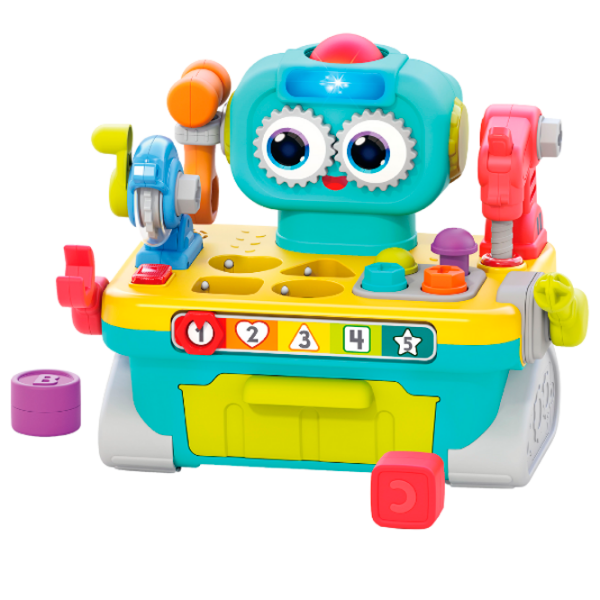 Интерактивная игрушка Hola Toys Robot workbench HE8975 Разноцветный Для детей, 12+ месяцев photo 2