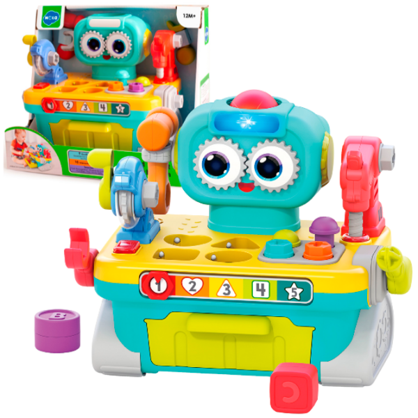 Интерактивная игрушка Hola Toys Robot workbench HE8975 Разноцветный Для детей, 12+ месяцев photo 3