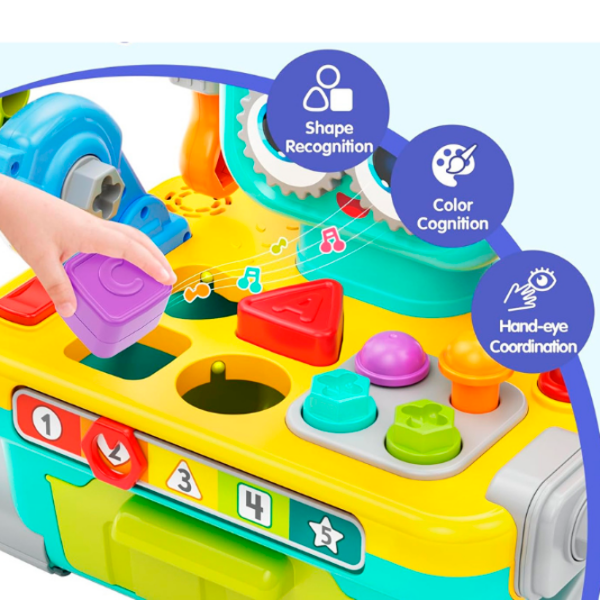 Интерактивная игрушка Hola Toys Robot workbench HE8975 Разноцветный Для детей, 12+ месяцев photo 6
